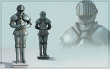 Рыцарские доспехи, элемент декора